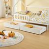 Set De 2 Cajones Debajo De La Cama Ydre Con Ruedas 98x62x22cm - Blanco [en.casa]