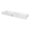 Set De 2 Cajones Debajo De La Cama Ydre Con Ruedas 98x62x22cm - Blanco [en.casa]