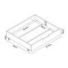 Set De 2 Cajones Debajo De La Cama Ydre Con Ruedas 98x62x22cm - Blanco [en.casa]