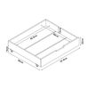 Set De 2 Cajones Debajo De La Cama Ydre Con Ruedas 98x92x22cm - Blanco [en.casa]