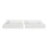 Set De 2 Cajones Debajo De La Cama Ydre Con Ruedas 98x92x22cm - Blanco [en.casa]