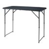 Mesa Plegable Adelfia Altura Regulable Plástico 120x60cm - Negro [en.casa]