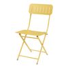 Set De 2 Sillas Plegables Sande Acero 85x42x50cm - Amarillo [en.casa]