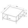 Mesa De Centro Kumlinge Cuadrada 40x80x80 Cm - Blanco [en.casa]