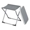 Taburete Plegable Barete Con Tablero 47x47x37cm - Gris [en.casa]