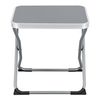 Taburete Plegable Barete Con Tablero 47x47x37cm - Gris [en.casa]