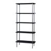 Librería Samnanger De 5 Niveles Aglomerado 180x80x34cm - Negro [en.casa]