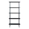 Librería Samnanger De 5 Niveles Aglomerado 180x80x34cm - Negro [en.casa]