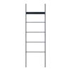 Toallero Escalera Øksnes Con Estante  Acero 160x50x27,5cm - Negro [en.casa]