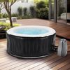 Bañera De Hidromasaje Spa Hinchable Carbone Para 3 Personas 165x70cm - Negro [pro.tec]