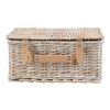 Cesta De Picnic Lumparland Para 4 Personas 42x28x20cm - Blanco / Azul [casa.pro]