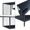 Mesa Consola Oxelösund 120x33x80cm - Negro [en.casa]