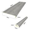 Set De 2 Revestimientos De Escalera Pvc 120x32x4,6cm - Efecto Roble Gris [neu.holz]