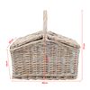 Cesta De Picnic Lumparland Para 2 Personas 40x28x37cm - Blanco / Azul [casa.pro]