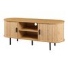 Mueble De Tv Tvedestrand Con Puertas 140x40x55cm - Natural/negro [en.casa]