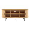 Mueble De Tv Tvedestrand Con Puertas 140x40x55cm - Natural/negro [en.casa]