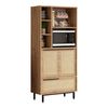 Armario De Cocina Kvænangen Con 5 Compartimentos Abiertos 162x75x36 Cm - Roble [en.casa]