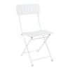 Set De 2 Sillas Plegables Sande Acero 85x42x50cm - Blanco [en.casa]