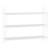 Juego De 3 Estanterías De Pared Strängnäs De 3 Niveles Ajustables Acero 50 X 60 X 15 Cm - Blanco Mate [en.casa]