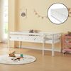 Cama Elevada Para Niños Con Colchón Siikalatva Madera De Pino 90 X 200 Cm - Blanco [en.casa]