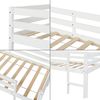 Cama Elevada Para Niños Con Colchón Siikalatva Madera De Pino 90 X 200 Cm - Blanco [en.casa]