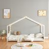 Cama Infantil Simo En Forma De Casa Con Colchón 90x200cm - Blanco [en.casa]