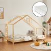 Cama Para Niños Siuntio Con Colchón Madera De Pino 90x200 Cm - Natural [en.casa]