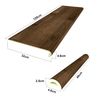 Set De 8 Revestimientos De Escalera Pvc 120x32x4,6cm - Madera Oscura [neu.holz]