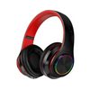 Veanxin Luz Led Auriculares No Plegables Ranura Bluetooth Con Tarjetero Multicolor (rojo)