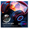 Veanxin Luz Led Auriculares No Plegables Ranura Bluetooth Con Tarjetero Multicolor (rojo)