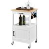 Carrito Auxiliar De Cocina Servicio Con Ruedas Vintage Blanco