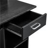 Mesa Escritorio Ordenador Con Soporte De Monitor 106x50x75cm Negro