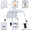 Carpa 3x3 Para Exteriores Carpa Impermeable Con Bolsa Blanco