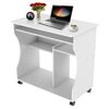 Mesa Escritorio Ordenador Con Ruedas 80x48x76cm Blanca