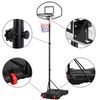 Canasta De Baloncesto 159-214 Cm Plegable Tablero De Baloncesto Negro