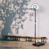 Canasta De Baloncesto 159-214 Cm Plegable Tablero De Baloncesto Negro