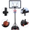 Canasta De Baloncesto Exterior Con Pie Altura Ajustable 219-279 Cm