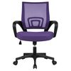 Silla De Oficina Ya79 Malla Violeta Altura Ajustable  Brazos Fijos