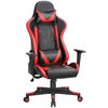 Silla Gaming Giratorio Ergonómico Con Reposacabeza Negro Rojo