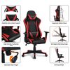 Silla Gaming Giratorio Ergonómico Con Reposacabeza Negro Rojo