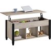 Mesa De Centro Elevable De Estilo Moderno Para Salón Gris