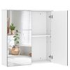 Armario De Baño Con Espejo Para Colgar 63x15x65cm Blanco