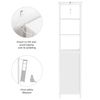 Armario Columna Alto Con 3 Estantes Para Baño 40x32x160cm Blanco