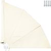 Toldo Lateral Plegable Para Balcón Con Montaje En Pared 140x7,5x140cm - Beige