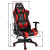 Silla De Oficina Twink - Negro/rojo