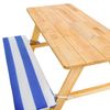 Mesa De Picnic Infantil Con Asiento Acolchado - Azul/blanco