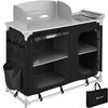 Cocina De Camping 116x52x107cm - Negro