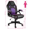 Silla De Oficina Racing Mike - Negro/lila