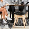 Conjunto De 4 Sillas De Comedor Federica - Negro