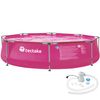 Piscina Desmontable Redonda Con Filtro Depurador Ø 300 X 76 Cm - Rosa